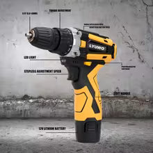 Cordless Drill - 21V Rechargeable Electric