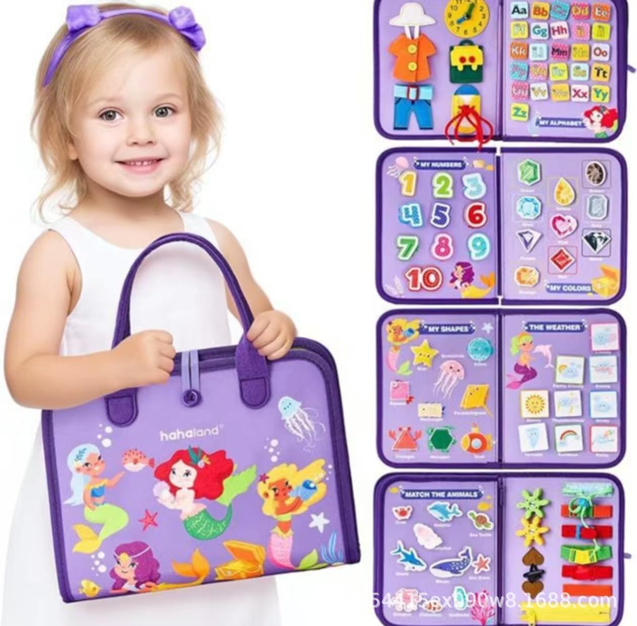 DIY Montessori Sensory Soft Book – Wool Felt Busy Board Puzzle for Children