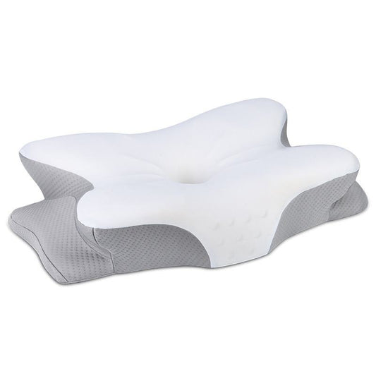 Adult Neck Support Pillow – Thick Memory Foam Cervical Pillow with Ice Silk Cover