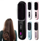 Portable LCD Hair Straightener Brush – USB Rechargeable