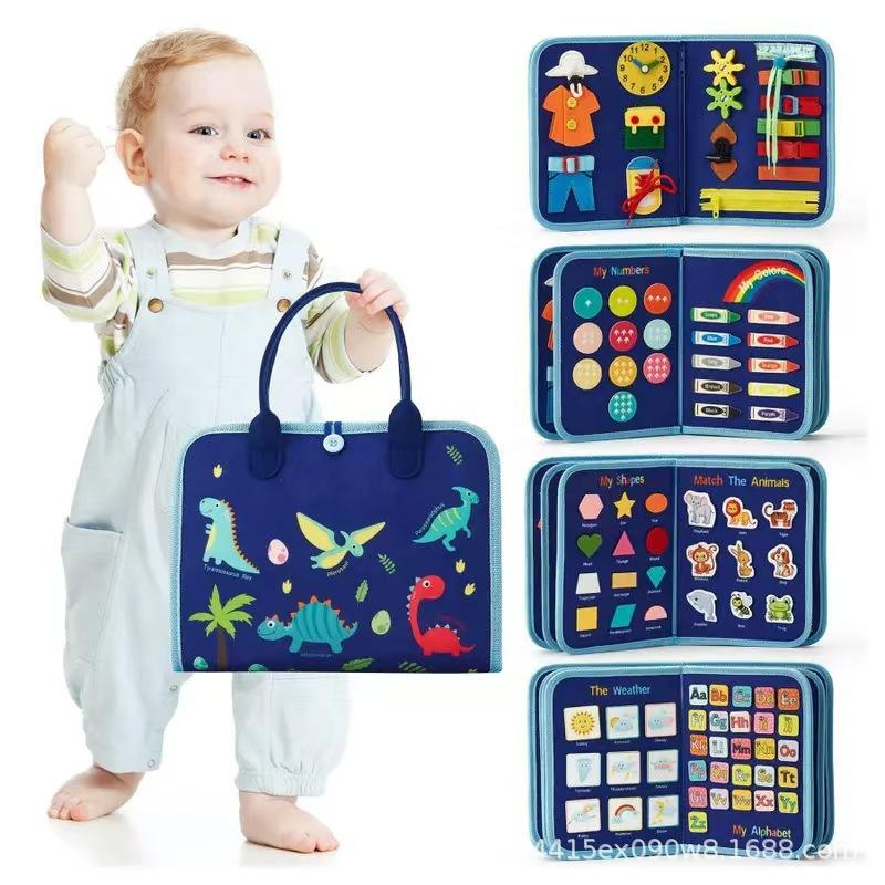 DIY Montessori Sensory Soft Book – Wool Felt Busy Board Puzzle for Children