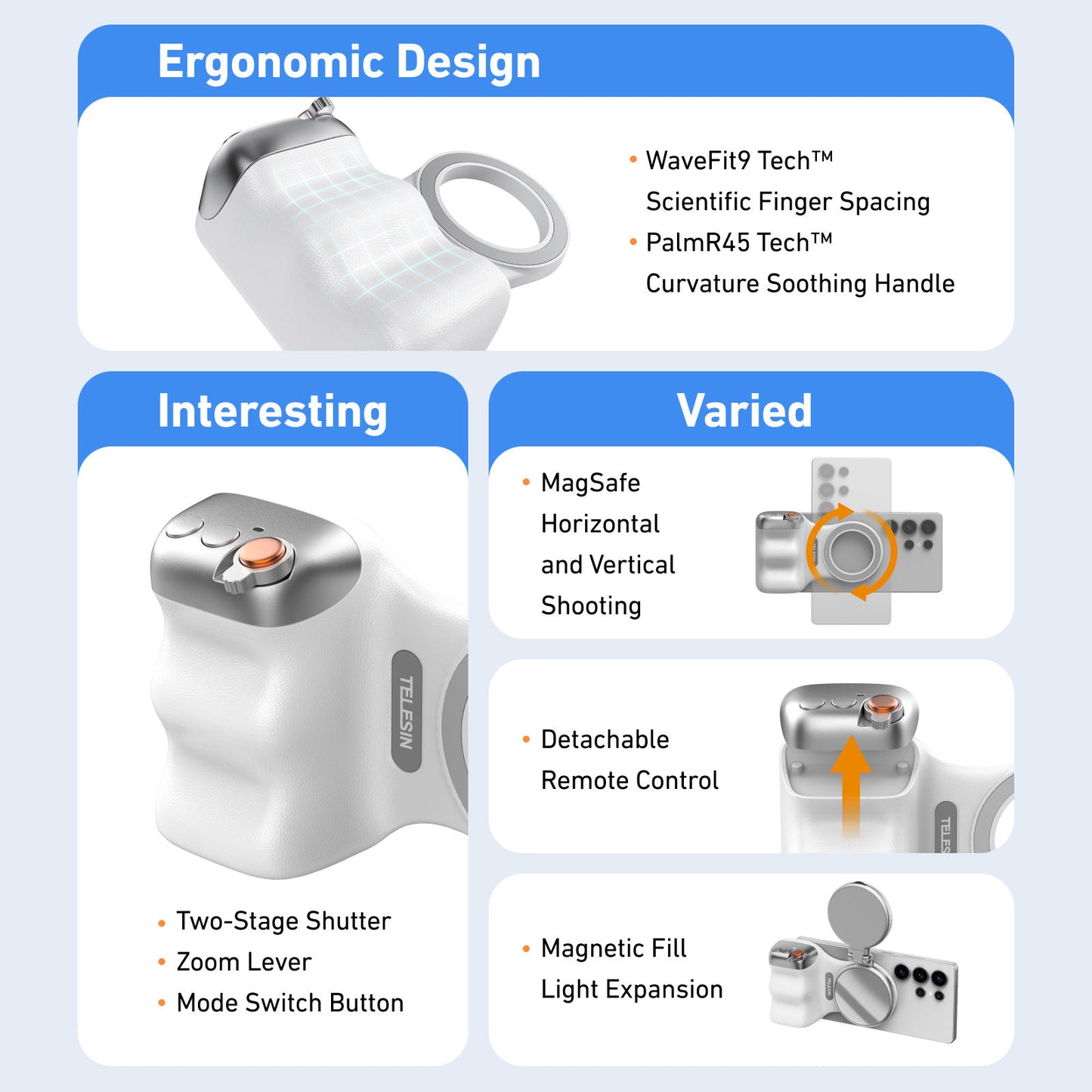 Magnetic Beauty Camera Handle