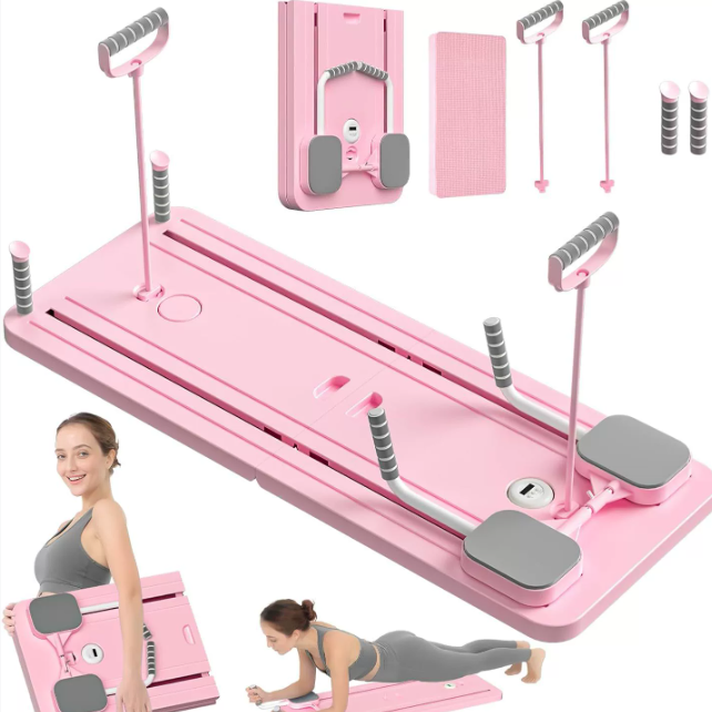 Foldable Wooden Pilates Balance Board – Core & Ab Trainer