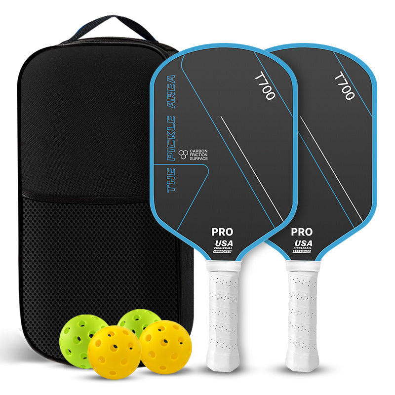 T700 Carbon Fiber Pickleball Paddle Set – Matte Texture Racket for Adults & Kids