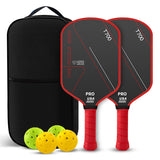 T700 Carbon Fiber Pickleball Paddle Set – Matte Texture Racket for Adults & Kids