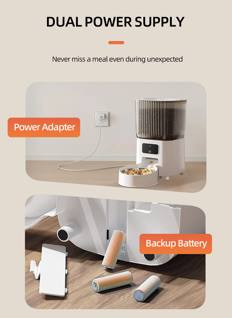 WiFi Timed Cat Feeder with HD Camera