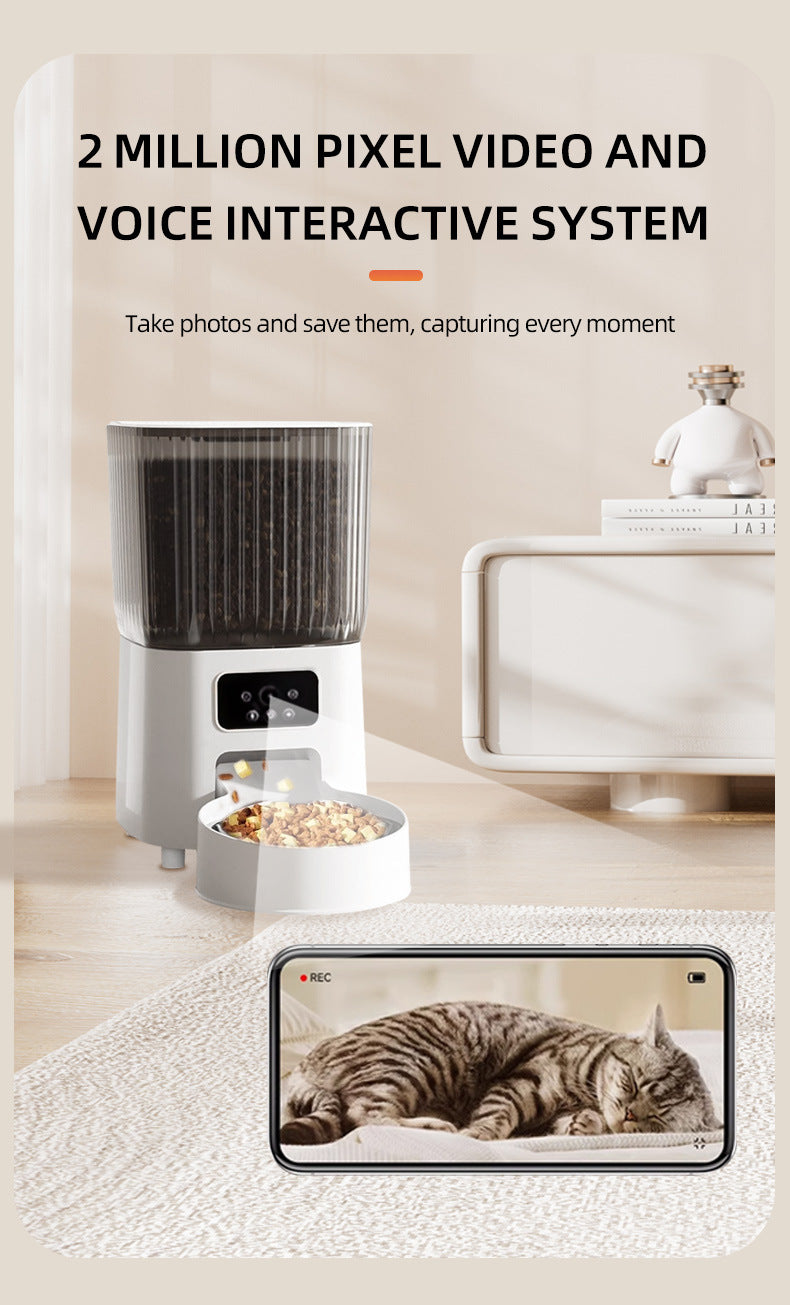 WiFi Timed Cat Feeder with HD Camera