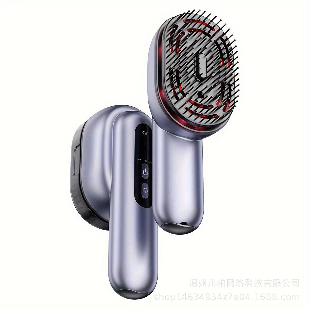 Electric Essential Oil Massage Comb – Red Light Scalp Therapy & Hair Growth Device
