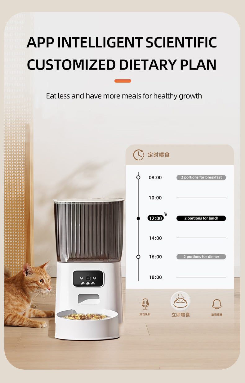 WiFi Timed Cat Feeder with HD Camera