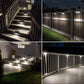 Waterproof Solar Step Lights - 16 Pack