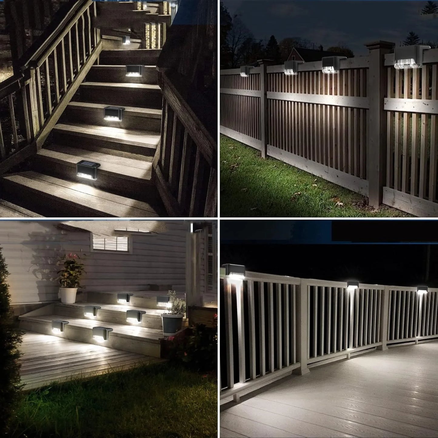 Waterproof Solar Step Lights - 16 Pack