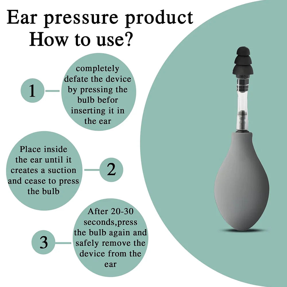 Portable Silicone Ear Pressure Regulator