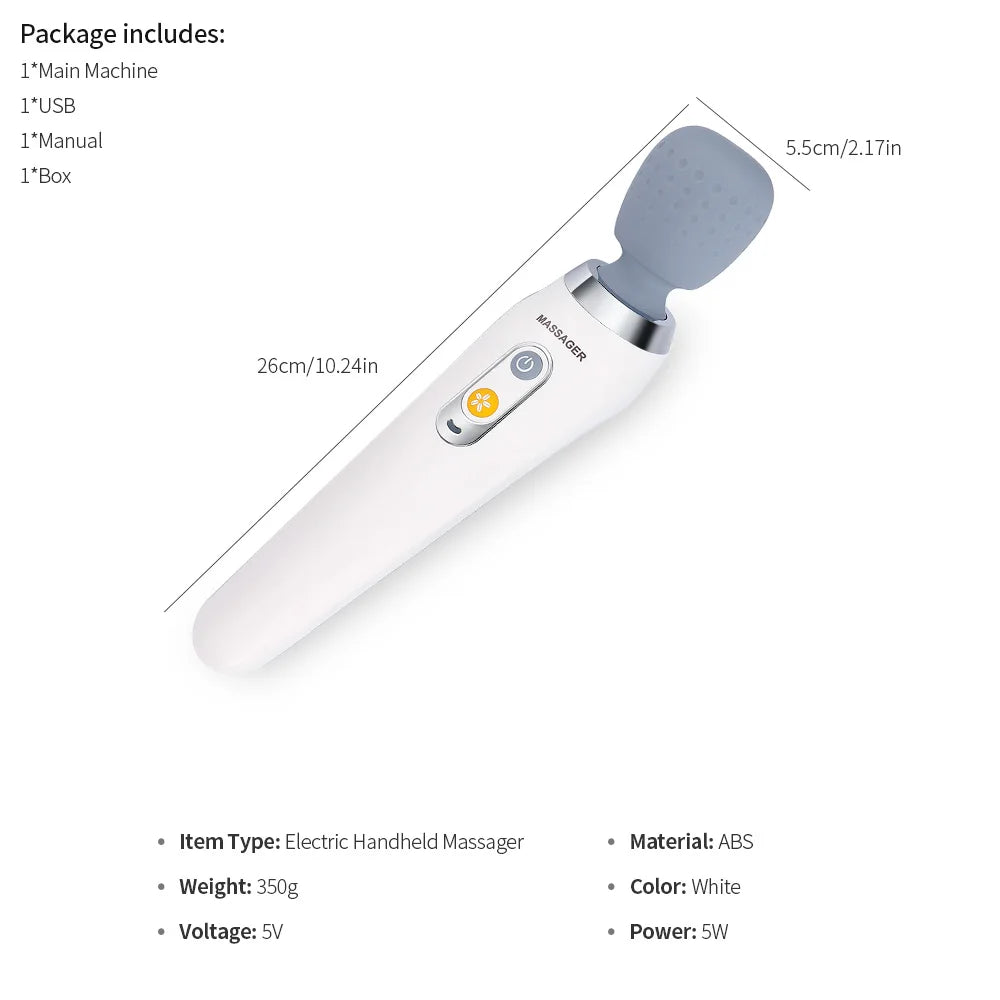 USB Handheld Electric Wand Massager