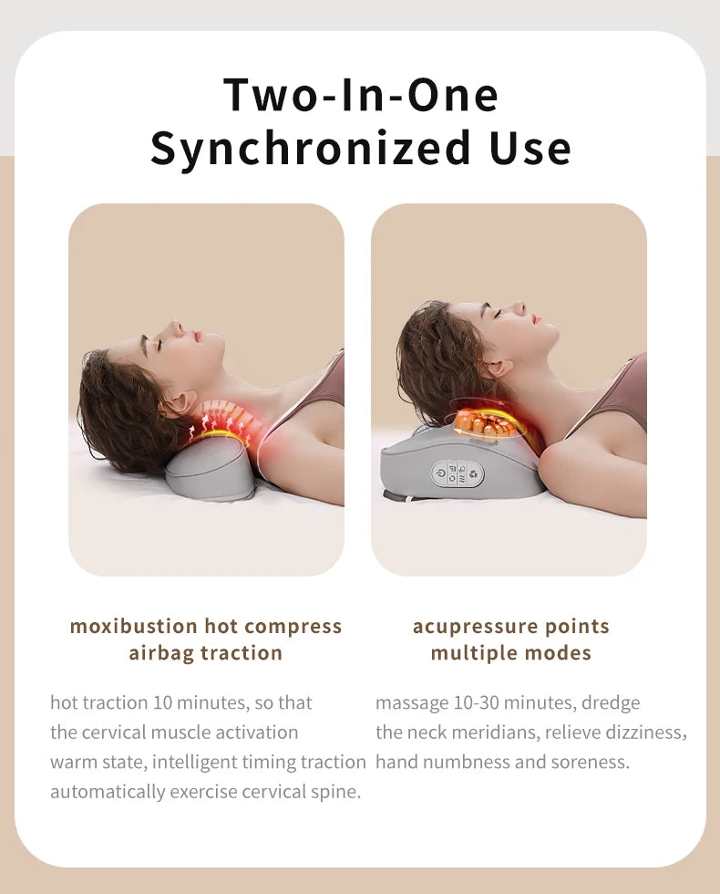 2-in-1 Neck Massager Pillow
