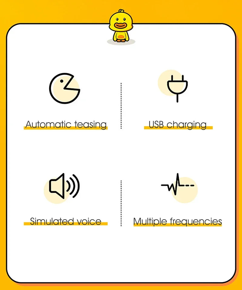 Interactive Electric Duck Toy for Cats