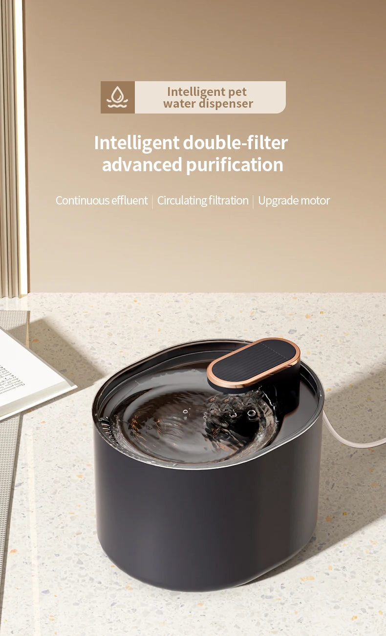 Cat Water Fountain - Pet Feeder Bowl