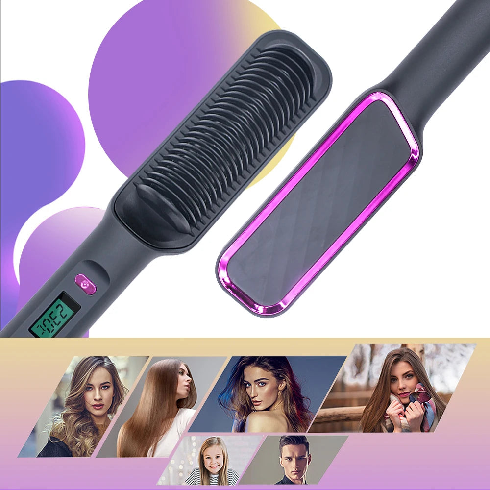 Preheated Hair Straightening Comb - 110V/220V