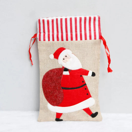 CF-25Three-Dimensional Embroidered Handbags Non-Woven Fabric Children Gift Bags Versatile Storage Bags Christmas Decoration Supplies