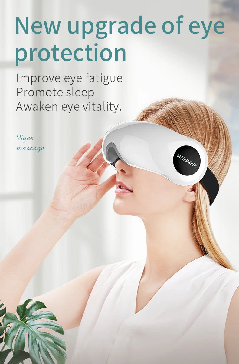 Bluetooth Music Eye Massager with Hot Pack - Charging