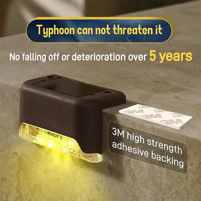 Waterproof Solar Step Lights - 16 Pack