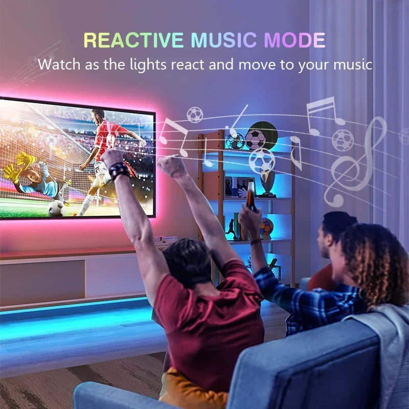5V USB Smart RGB Fireworks LED Strip – Bluetooth Colorful Holiday Atmosphere Light