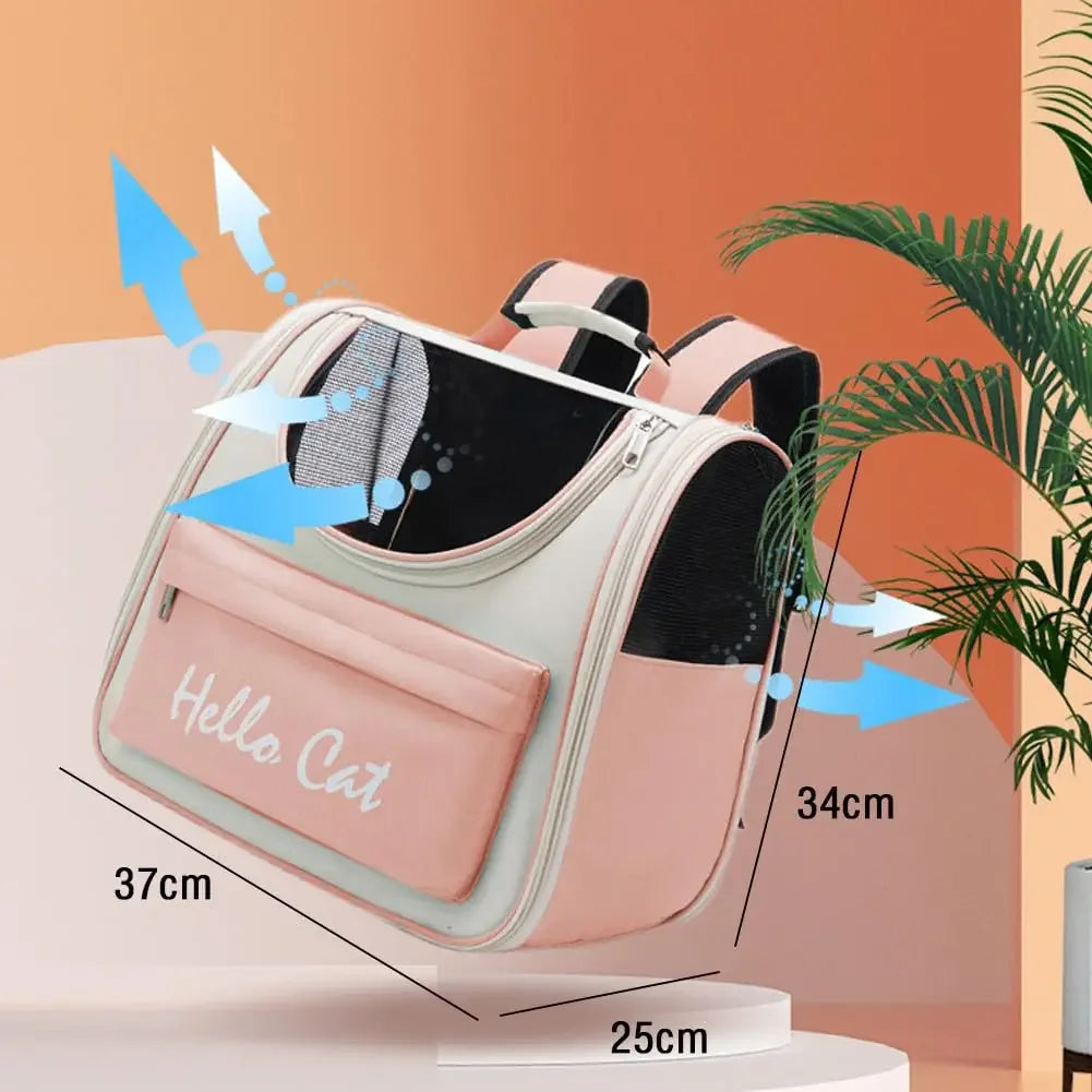 Cat Outdoor Carrier Bag - Breathable, Portable, 0-7.5kg
