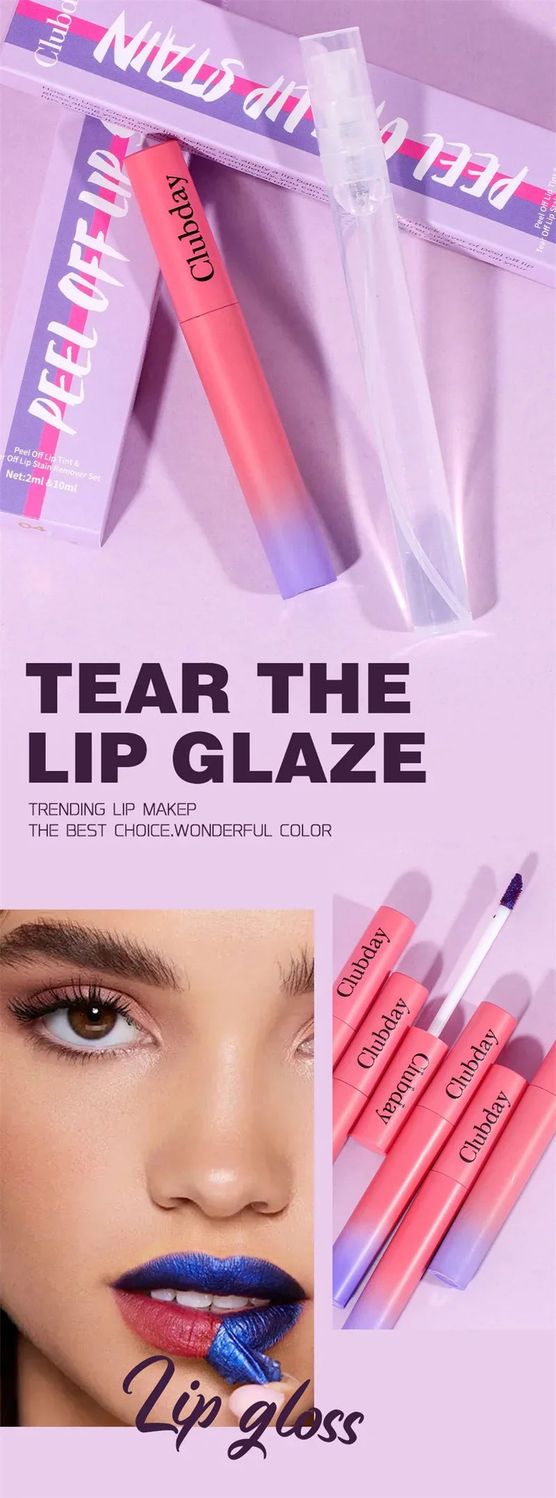 Waterproof Matte Lipstick - Long Lasting Peel-Off