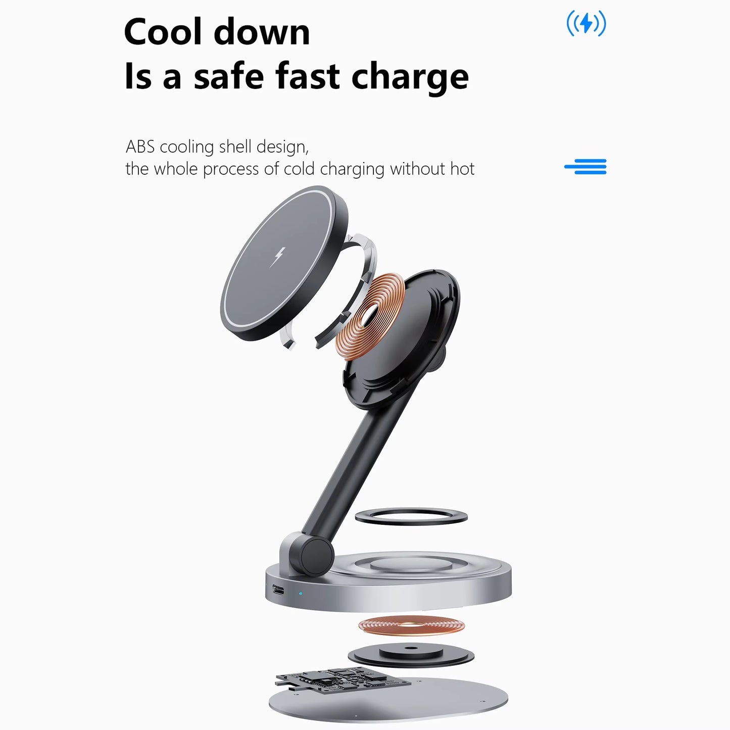 Folding Magnetic Wireless Charger - 2 In 1