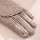 Faux Fur Cuff Smart Touch Winter Gloves