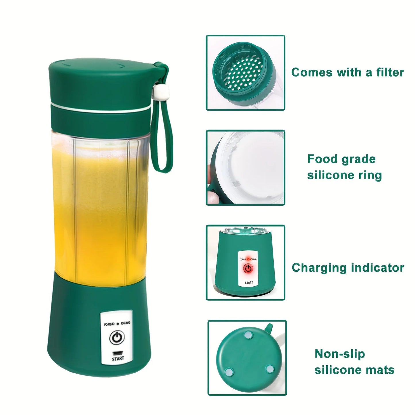 USB Portable Juicer - 6 Blades