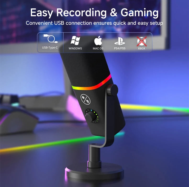 Portable Microphone - Dynamic, Touch Control