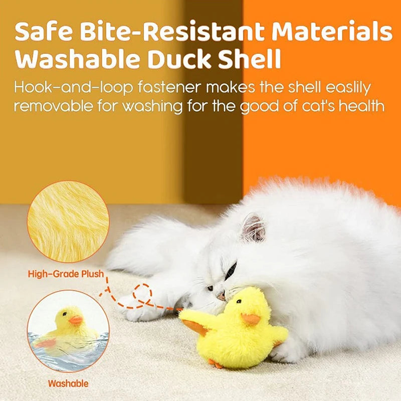 Interactive Electric Duck Toy for Cats