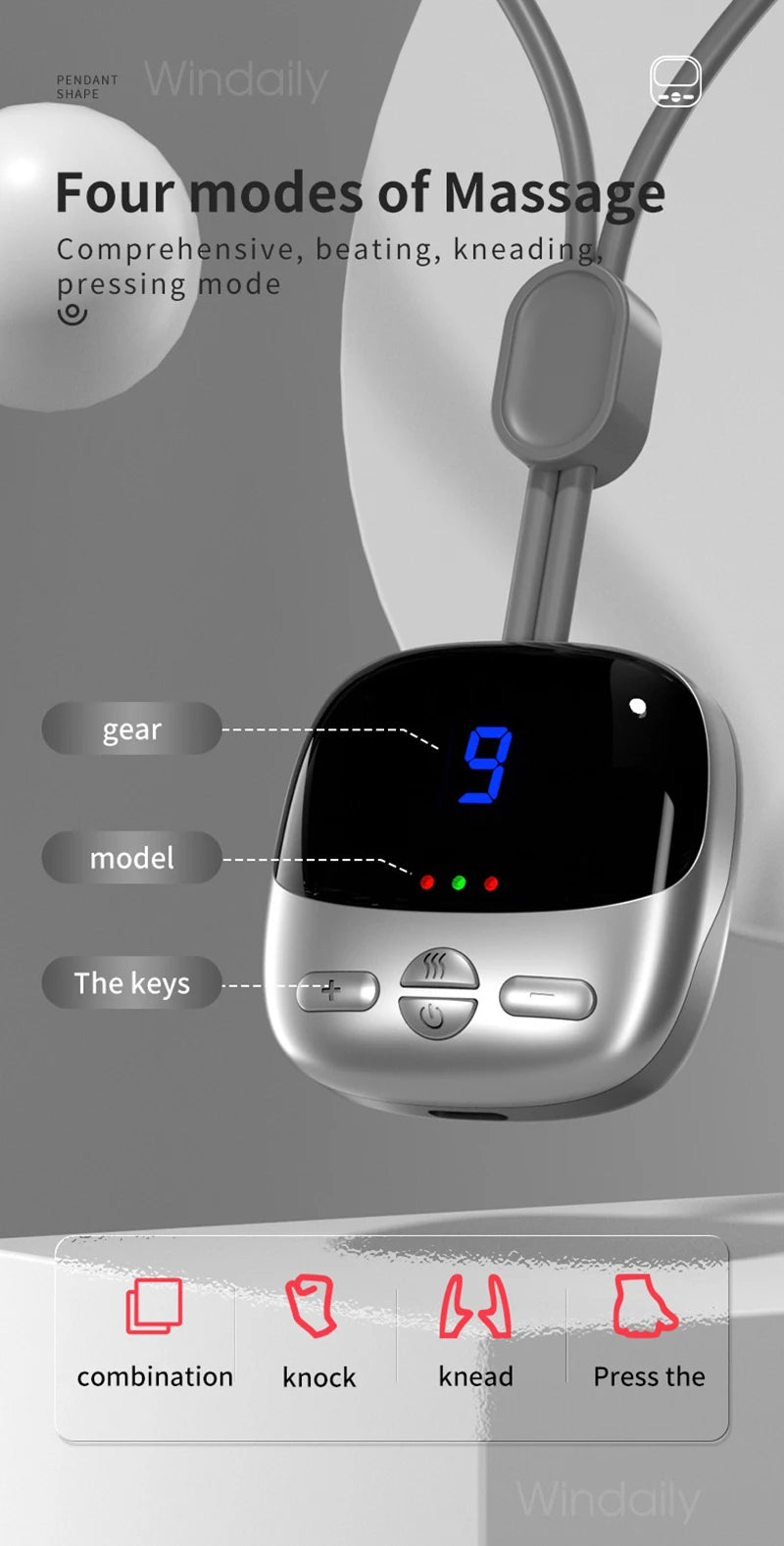 Smart Neck & Shoulder Massager - Hanging Mini