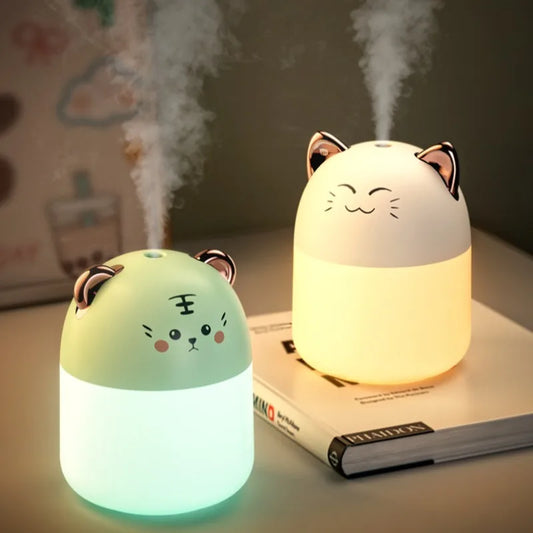 Kawaii USB Air Humidifier & Diffuser with Night Light