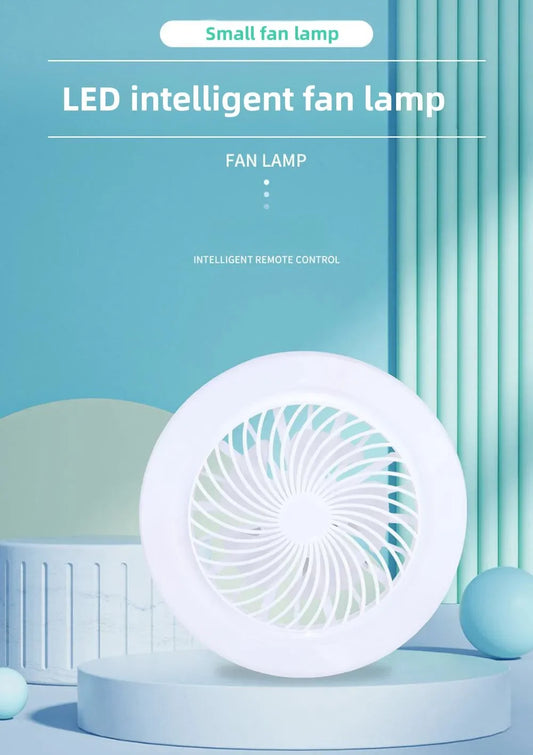 Modern Invisible Ceiling Fan with Lamp - Bedroom