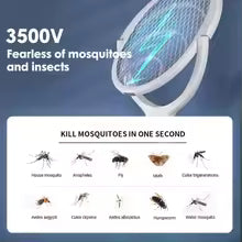 Fast Charging Mosquito Racket - 5-in-1 Electric