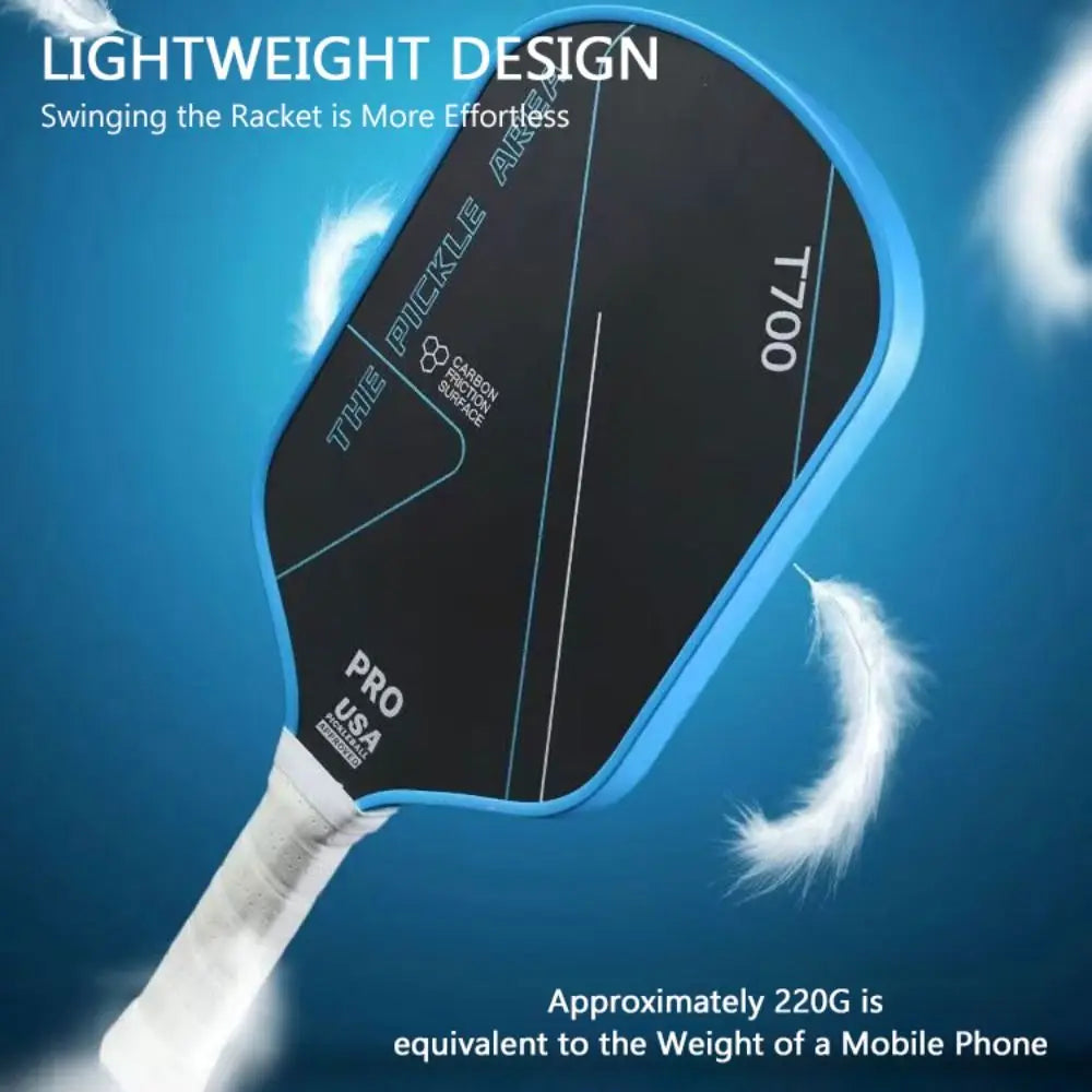 T700 Carbon Fiber Pickleball Paddle Set – Matte Texture Racket for Adults & Kids