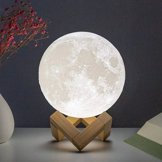 Moon Lamp LED Night Light - 8cm Battery Powered