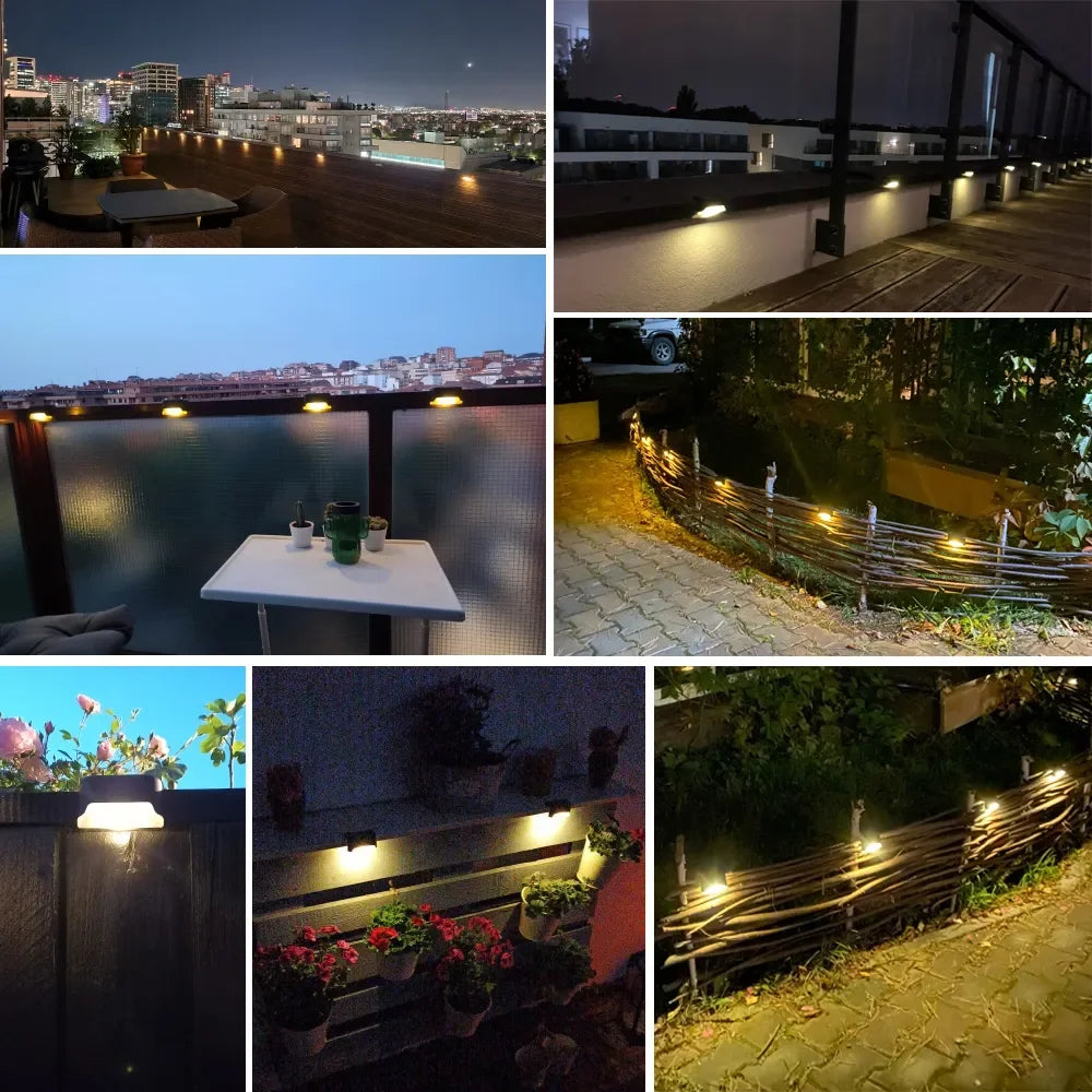 Waterproof Solar Step Lights - 16 Pack