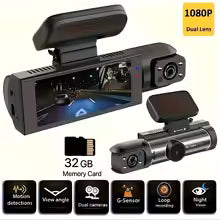 Car Monitor with Double Recording - 360-Degree, Routing-Free