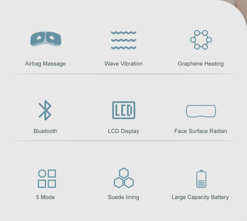 Bluetooth Music Eye Massager with Hot Pack - Charging